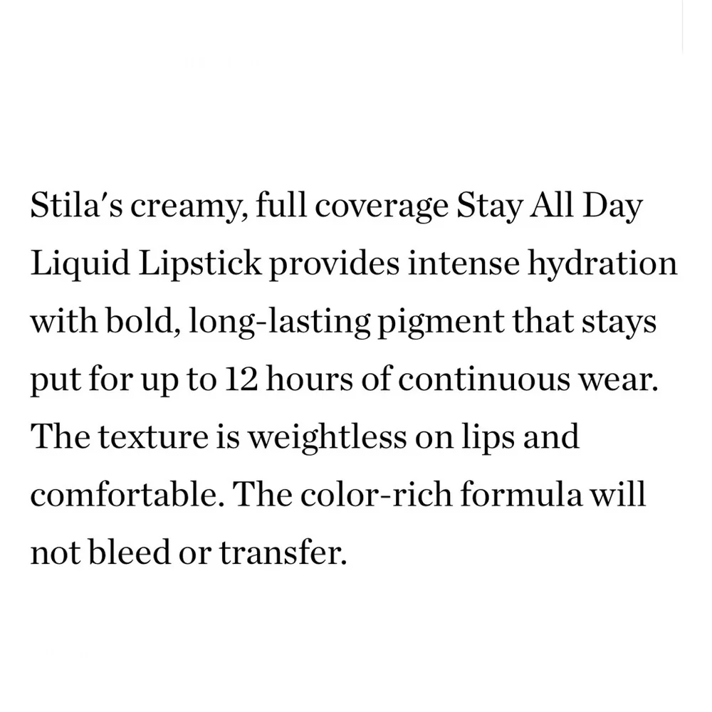 Stila All Day Liquid Lipstick Mini “Beso”